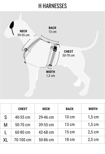 Morso Dog Harness H-Hem Bubble reciclado Leo Pink