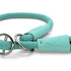 Morso Medio collar Slip Dog cuerda regular de aguamarina reciclada azul