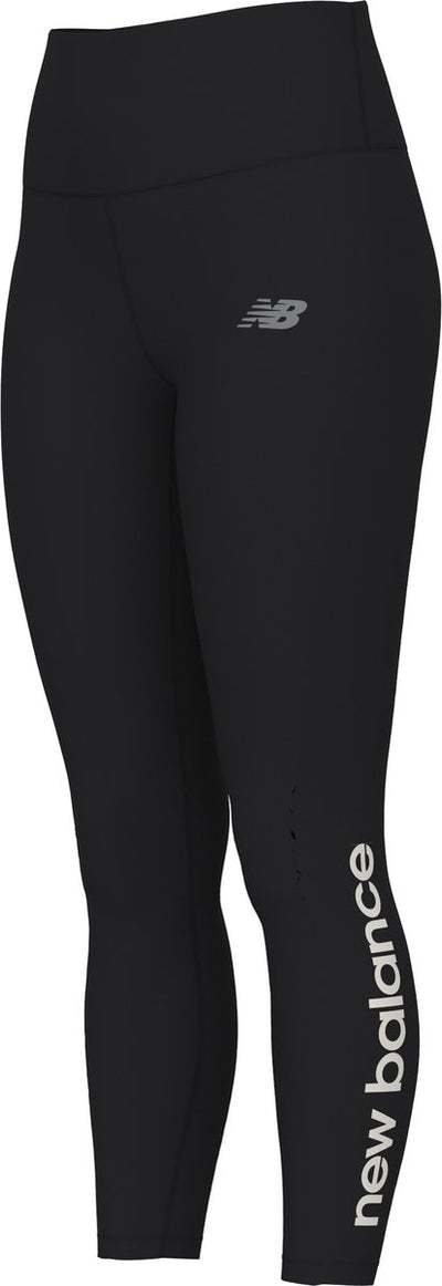 New balance sport high rise graphic legging 25 dames sportbroek - black