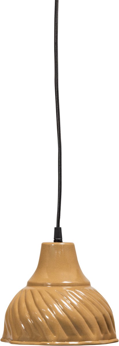Woood arleso hanglamp - metaal - honinggeel - 18x16x16