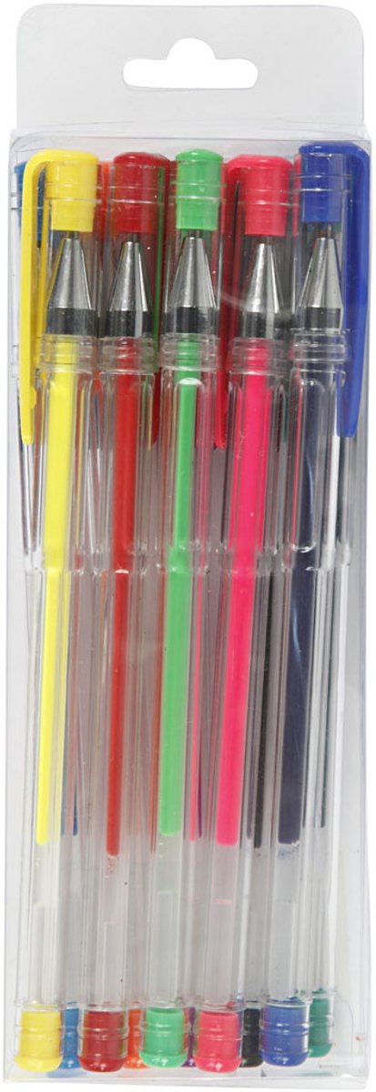 Penna gel Creative Company, larghezza tratto 0,8 mm, vari colori, 10 div 1 scatola