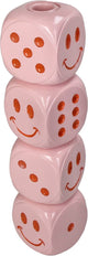 Hd collection kaarsenhouder die polyresin 7.5x7.5x29.5cm