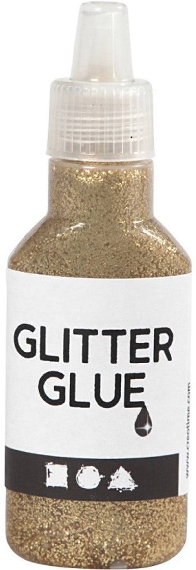 Creativ company glitterlijm goud, 25ml
