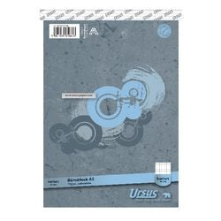 Cuaderno Ursus gris a5 cuadros 100 páginas