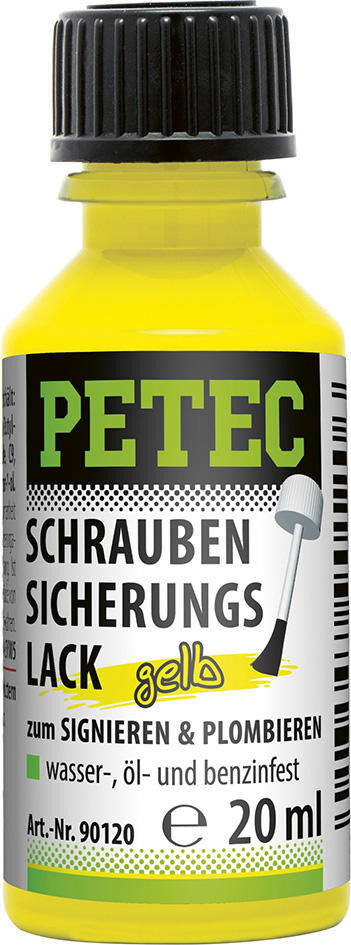 Petec Safety Varnish Yellow 20m