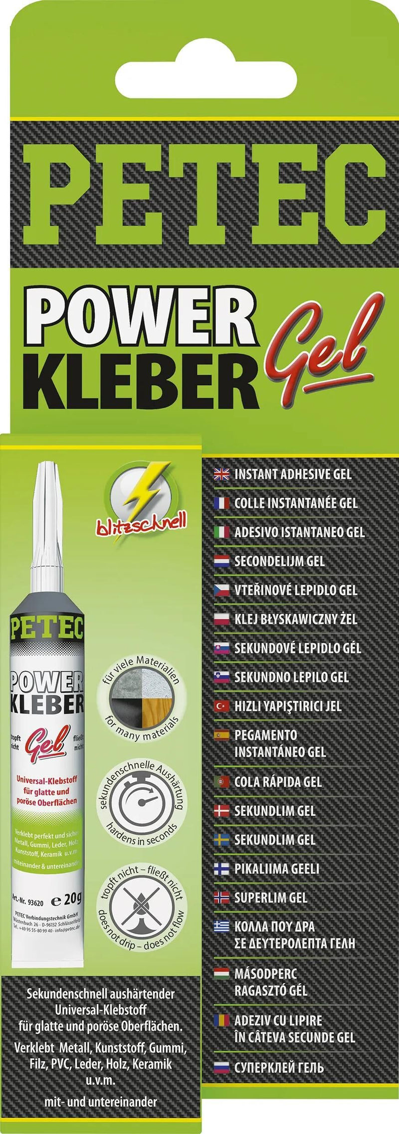 Petec Univ. Tubo SB da 20 g adesivo