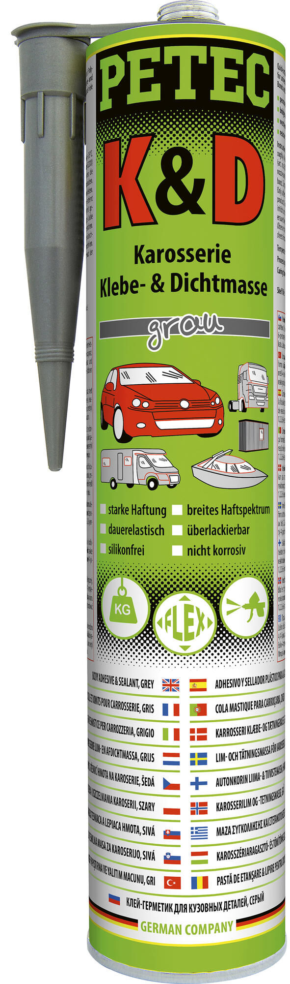 Sigillante per il corpo Petec 310 ml grigio