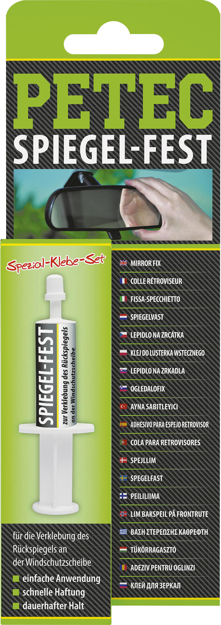 PETEC Retroview Mirror Adesiva Cartuccia di pressione