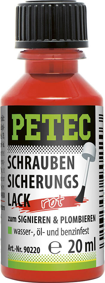 PETEC SICUREZZA VARNA ROSSO 20ML
