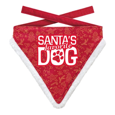 Mentajos de los regalos Bandana de Navidad Poot Red Poot Red de Santa Santa