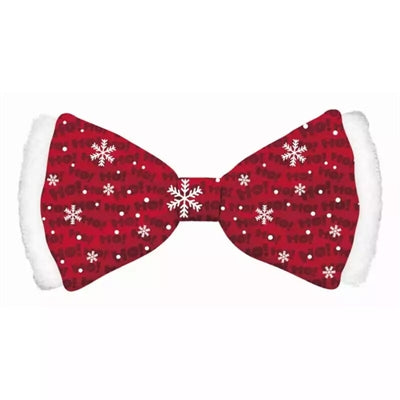 Molti regali Farfalla di Natale Bow Ho Ho Ho Satin Red