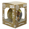 Mually Gifts Bola de Navidad Frosted Detkel Gold