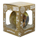 Mually Gifts Bola de Navidad Frosted Detkel Gold - afbeelding 2