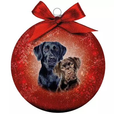Molti regali di natalizi labradors glassati rossi