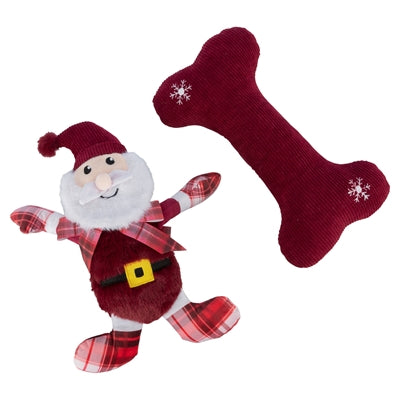 Set regalo Trixie Xmas con tessuto peluche Babbo Natale