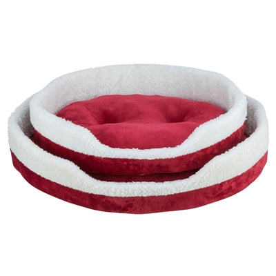 Trixie Xmas Cat Basket Nevio intorno a Red White