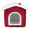 Trixie Xmas Cat Basket House rosso bianco