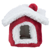 Trixie Natale Cuddly Cave Mouse criceto rosso bianco - afbeelding 2