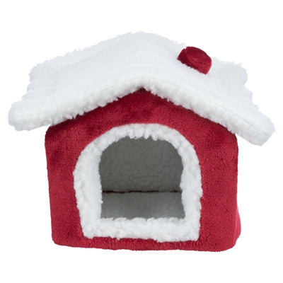 Trixie Xmas cuddly cave degoe rood wit