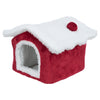 Trixie Xmas Cuddly Cave DeGoe Red White