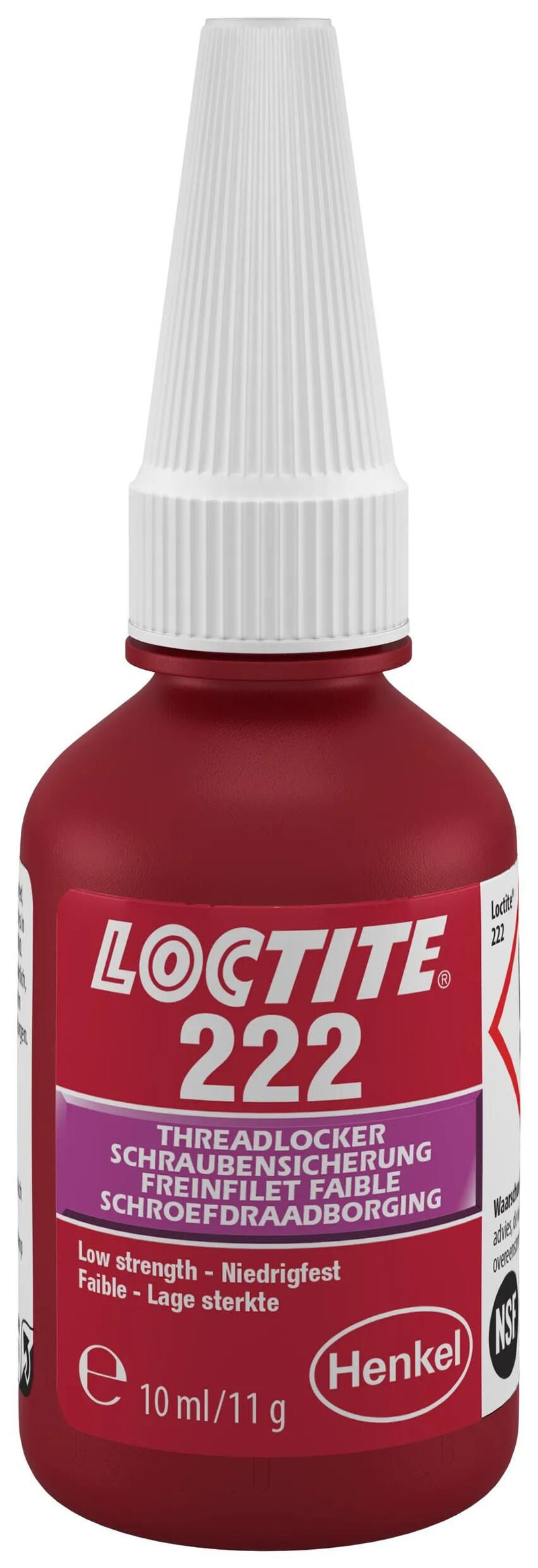 Retención de tornillo de Loctite 10 ml 222