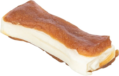 Pelle di manzo bianca con osso Trixie premuto con pollo