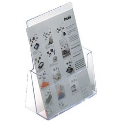 Porta documenti helit trasparente 2 pezzi in plastica
