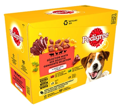 Sacchetti per pasti multipack a pedigree preferiti in gelei