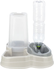 Trixie Voerdispenser e distributore d'acqua in plastica grigia - afbeelding 1