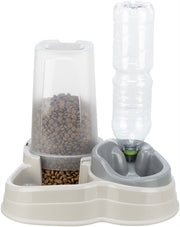 Trixie Voerdispenser e distributore d'acqua in plastica grigia - afbeelding 3