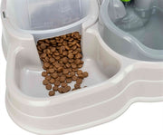 Trixie Voerdispenser e distributore d'acqua in plastica grigia - afbeelding 4