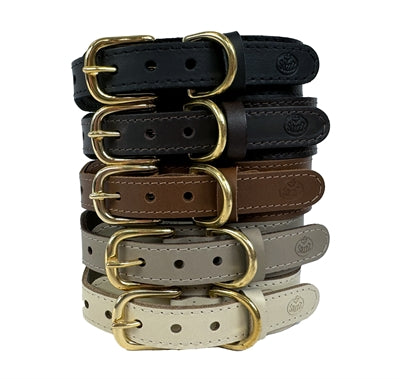 Sazzz Halsband hond pioneer leer zwart