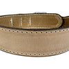 Sazzz Collar Dog Boho Vintage Leather Beige