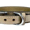 Sazzz Collar Dog Boho Vintage Leather Beige