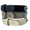 Sazzz Halsband hond adventure stone leer creme