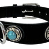 Sazzz Collar Dog Adventure in pelle di pietra nera