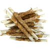 Stick marcio che vive in petrolio con pollo