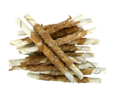 Stick marcio che vive in petrolio con pollo
