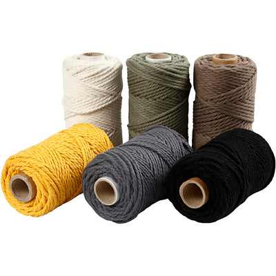 Colori del cavo Macrame della Creative Company, 6x198m