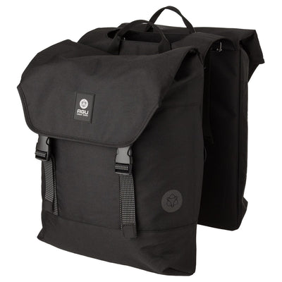 Agu dwr bolsa doble para bicicleta urban negro