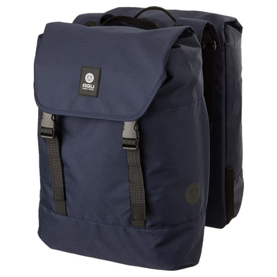Agu dwr bolsa doble para bicicleta urban azul marino