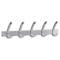 Abi wall coat rack Kerkmann aluminum 5 hooks