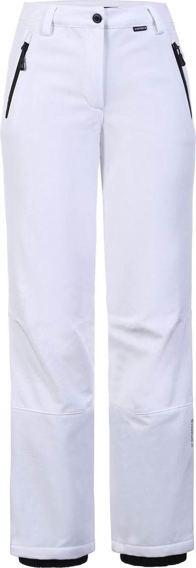 Pantaloni da sci softshell da donna Icepeak Frechen - bianco - 40