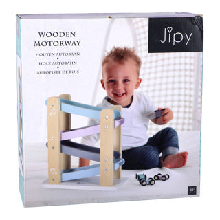 Jipy jipy autostrada in legno viola blu