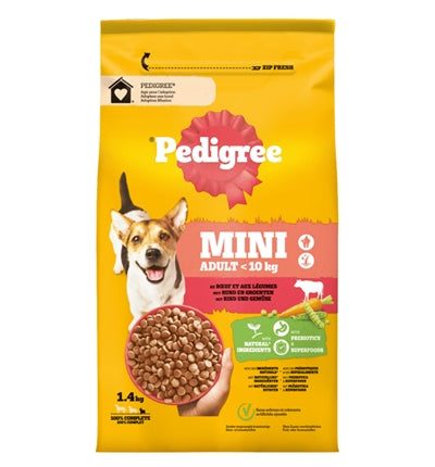 Mini adulto pedigree con manzo e verdure