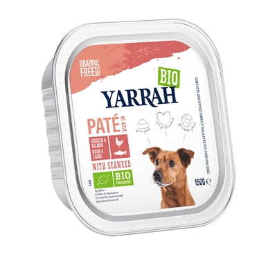 Yarrah Dog Alu Bio Pate Chicken Salmon con alghe