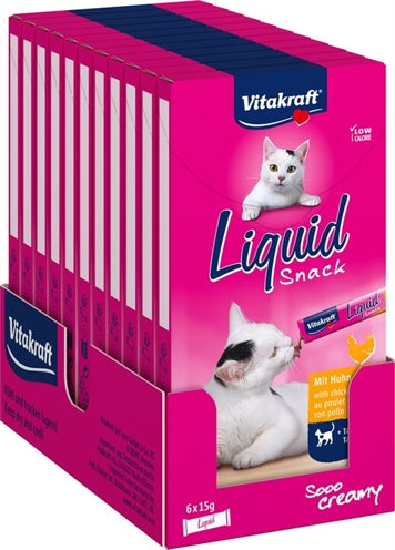 Vitakraft Cat Liquid Snack Snack Chicken Taurine