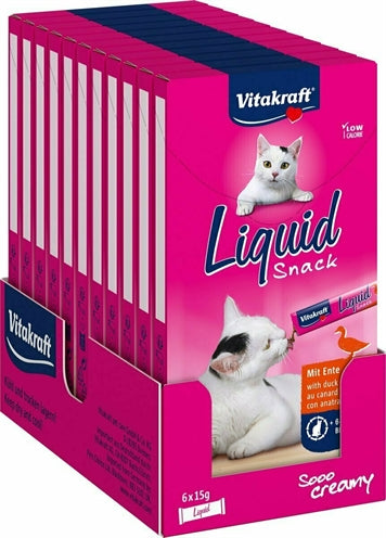 Vitakraft Cat liquid snack eend b-glucaan