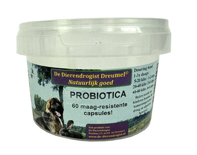 Cápsulas de probióticos de drogistas animales
