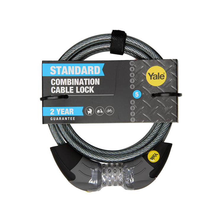 Yale 1062463 - lucchetto a combinazione con cavo standard | 2 pezzi
